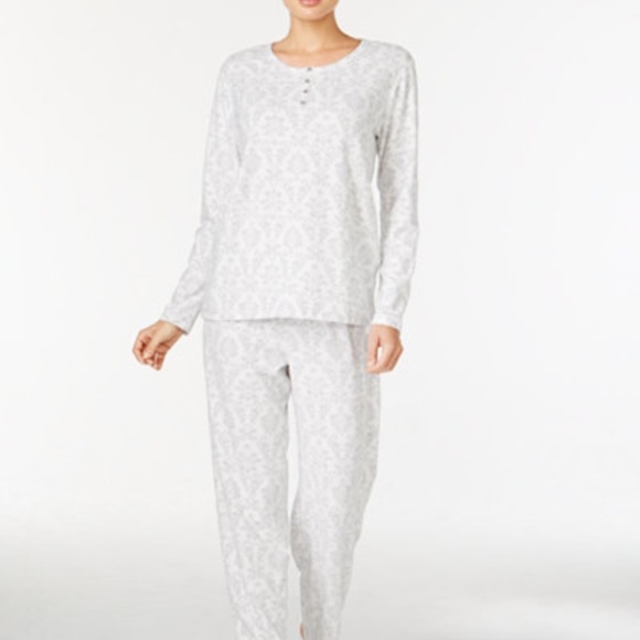 Charter Club Other - Charter Club Thermal Fleece Pajama Set New Ivory